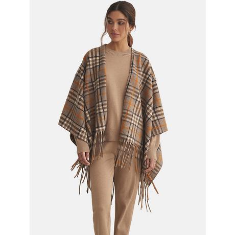 Selmark  Camel Cuadros Poncho COMPLEMENTOS 