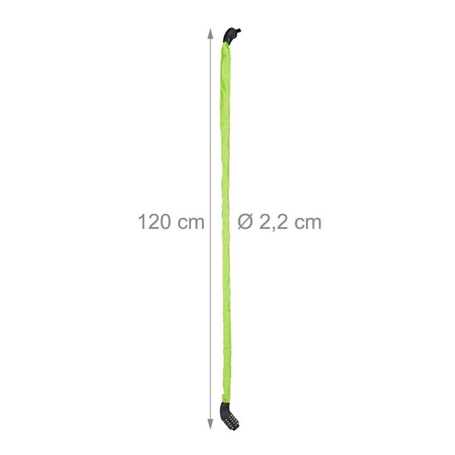 B2X  Lucchetto a combinazione per bicicletta a 5 cifre 