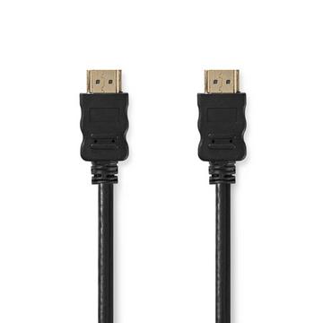 Câble HDMI™ haut débit med Ethernet | HDMI™ Contact | HDMI™ Contact | 4K@30Hz | ARC | 10.2 Gbps | 15.0 m | Rond | PVC | Svart | Label