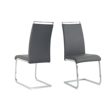 Sedia Okasin grigia (set di 2)