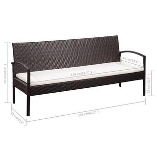 VidaXL Sofa rattan  