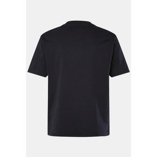 JP1880  T-shirt con mezze maniche, stampa sul petto e scollo a girocollo, fino alla tg. 8XL 