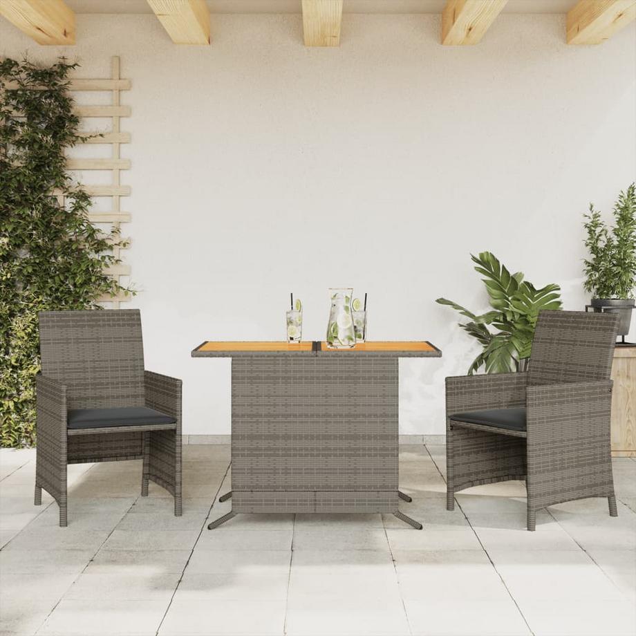VidaXL set da bistrò Polirattan  