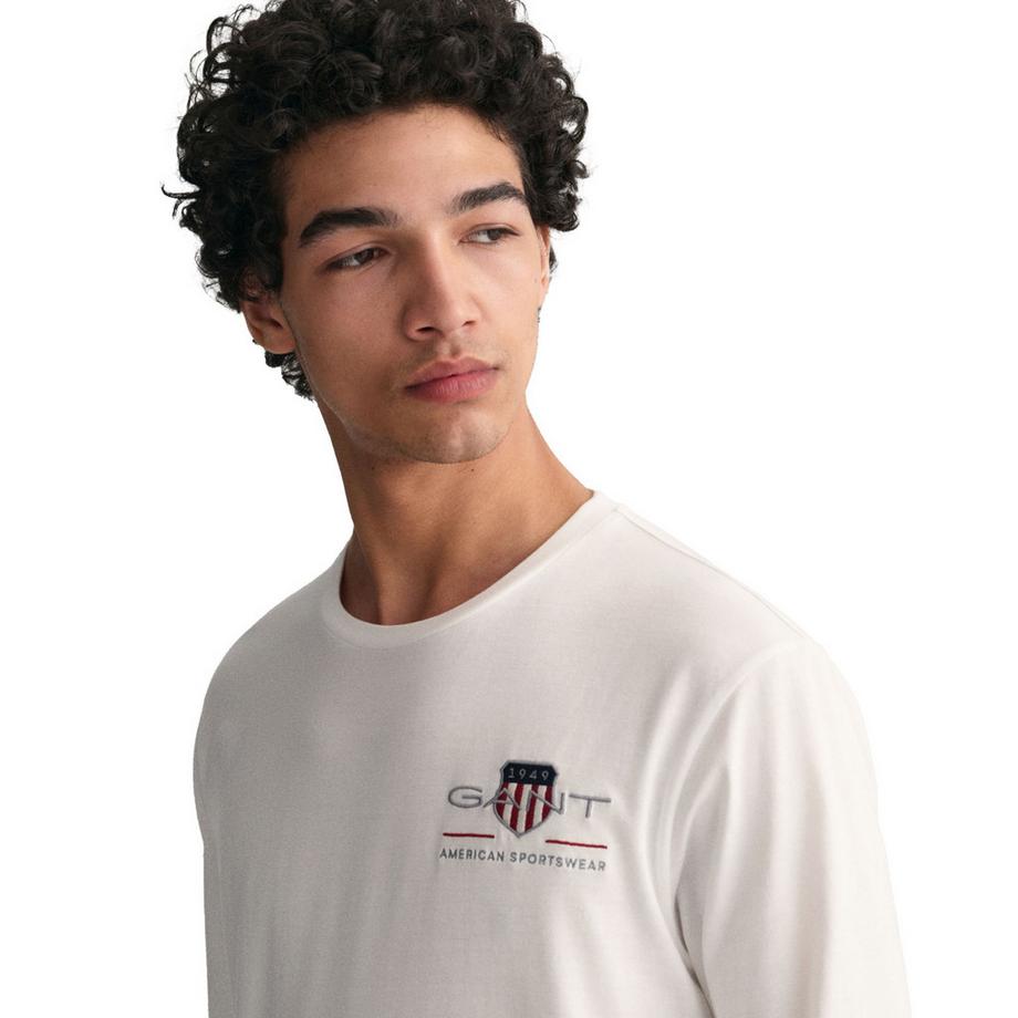 GANT Archive Shield Regular Fit T-shirt à manches longues  