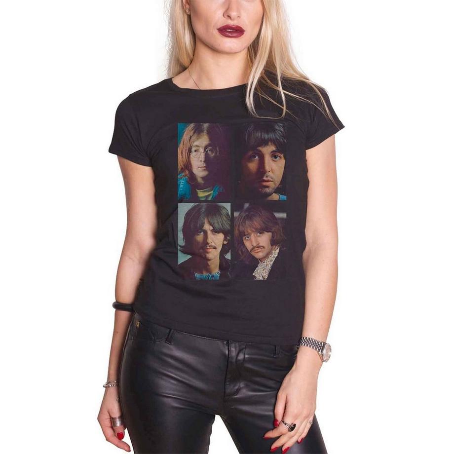 The Beatles Faces Grafikdruck T-Shirt  