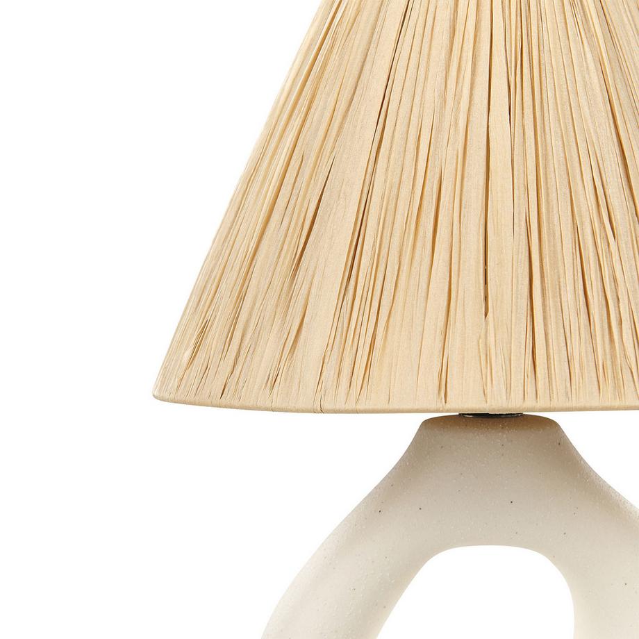Beliani Lampada da tavolo en Ceramica  BARBAS  