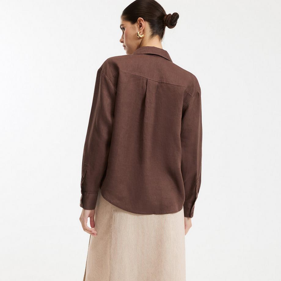 La Redoute Collections Lockeres Leinenhemd  