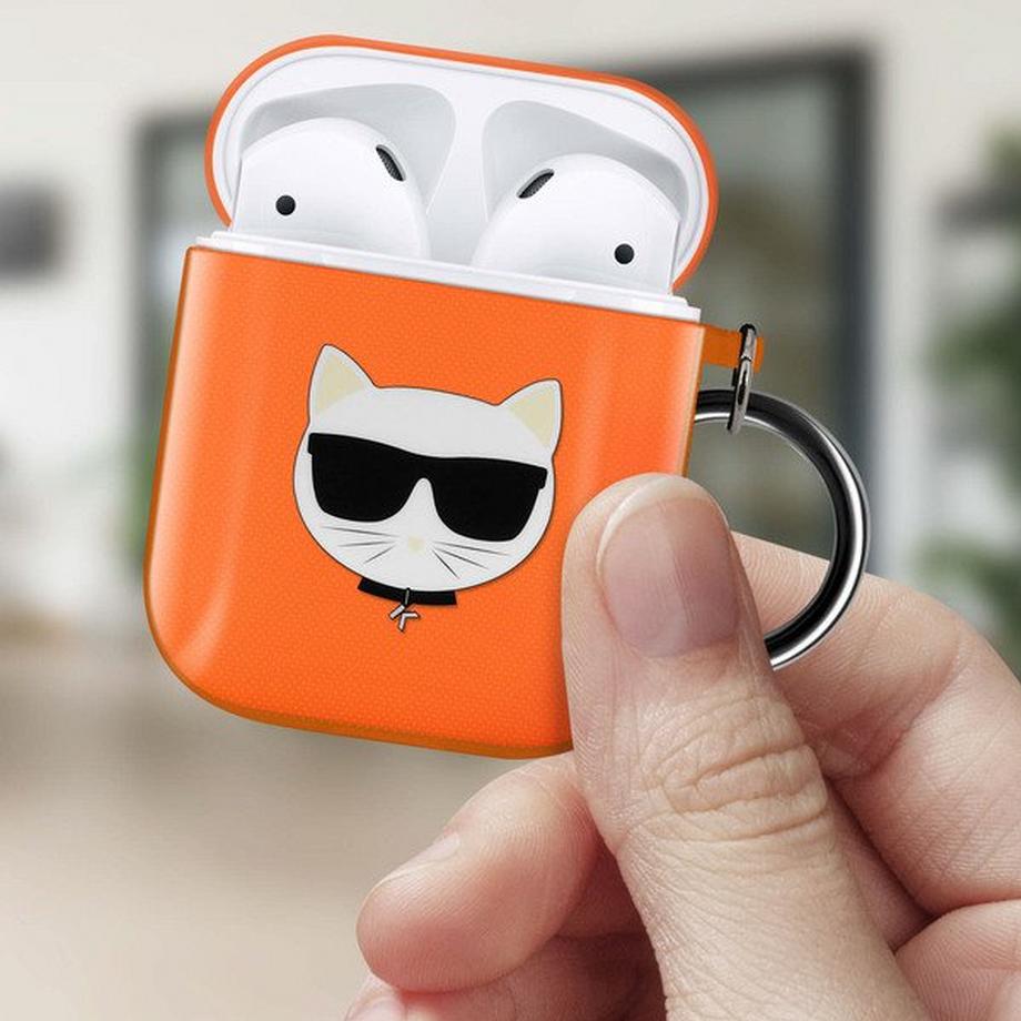 KARL LAGERFELD  Coque Karl Lagerfeld Airpods Orange 