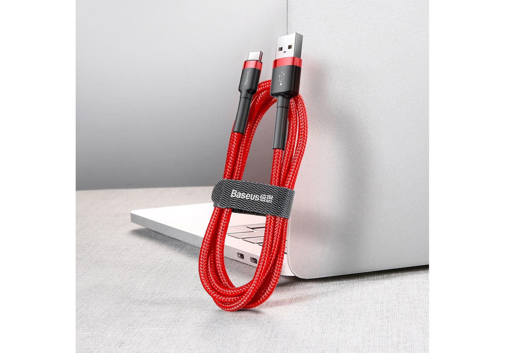 Baseus  Cafule câble USB 2 m USB 2.0 USB A USB C Rouge 