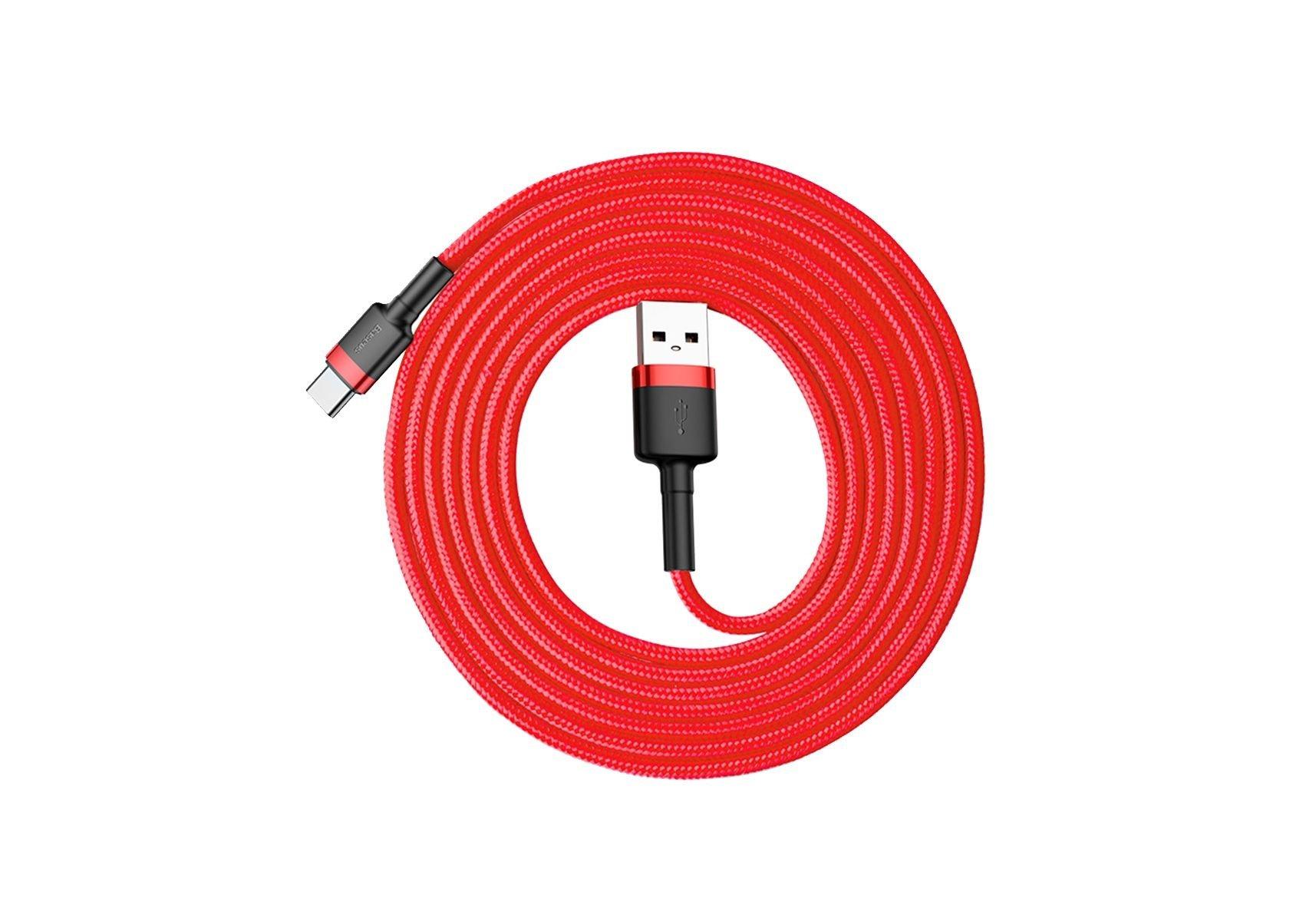 Baseus  Cafule USB Kabel 2 m USB 2.0 USB A USB C Rot 