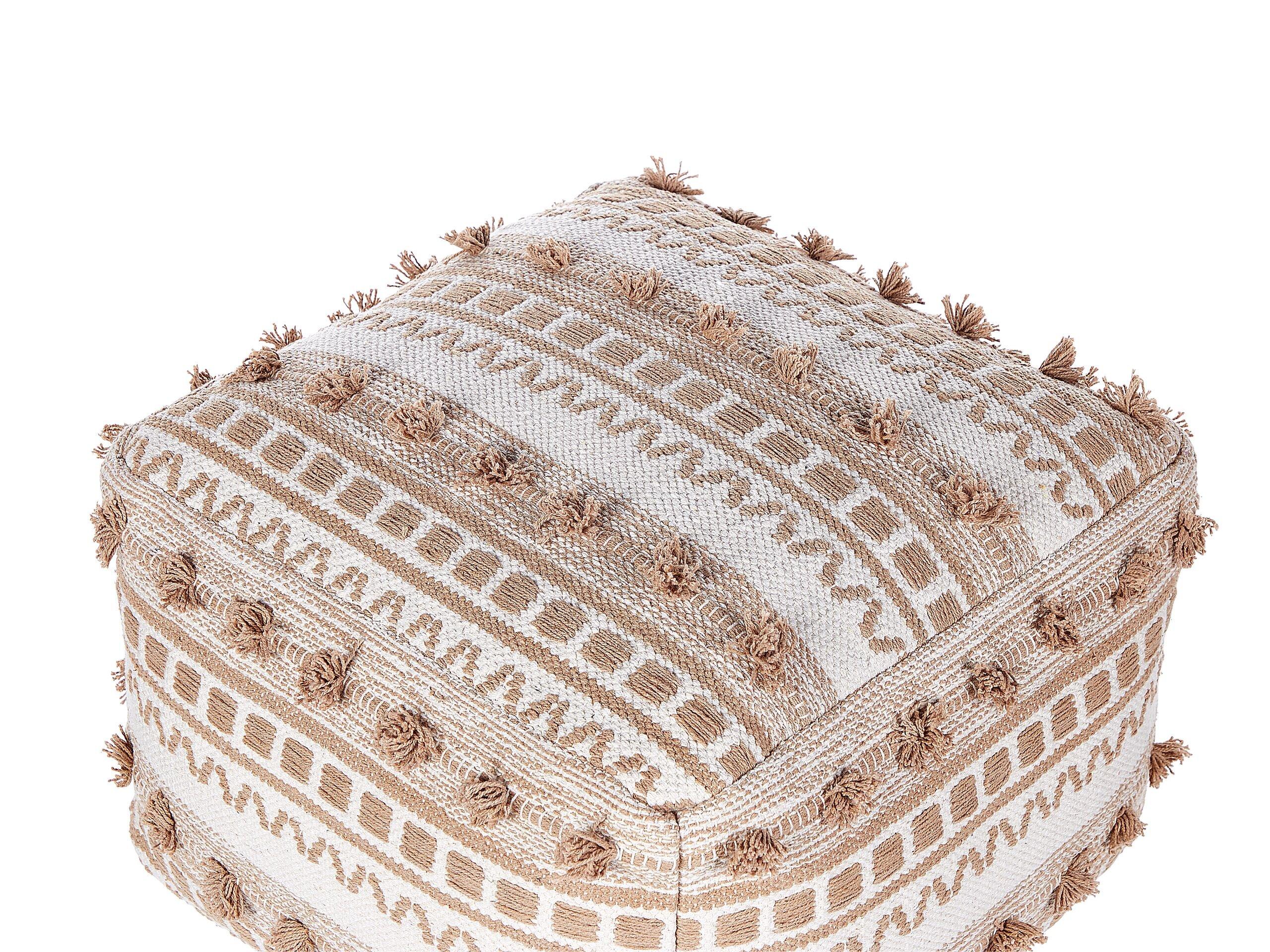 Beliani Pouf en Cotone Boho KARAW  