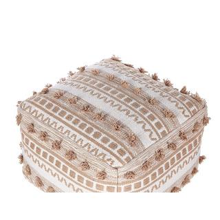 Beliani Pouf en Cotone Boho KARAW  