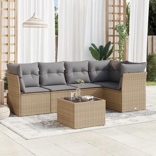 VidaXL set divano da giardino Polirattan  