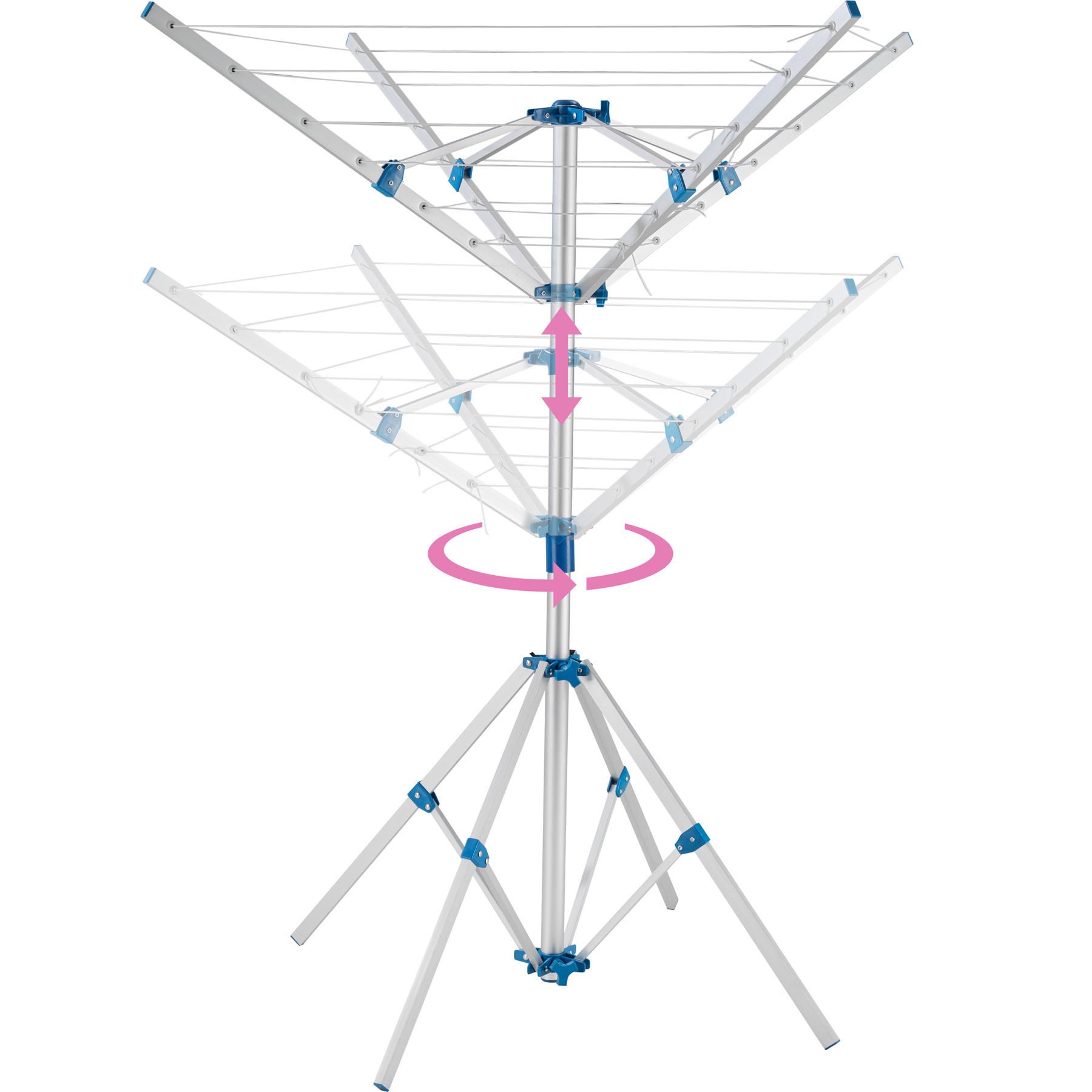 Tectake Stendibiancheria a ombrello mobile  