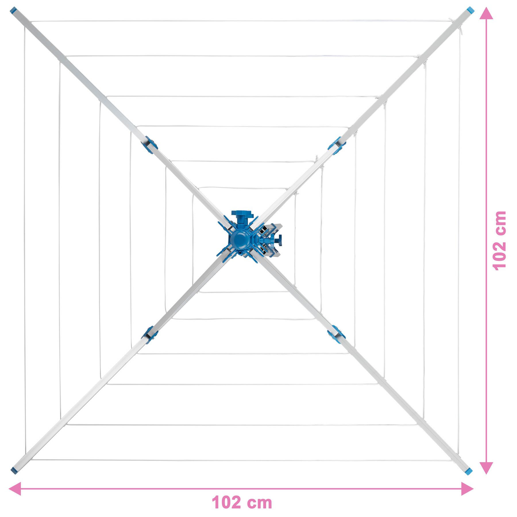 Tectake Etendoir à linge avec pied  