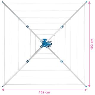 Tectake Stendibiancheria a ombrello mobile  