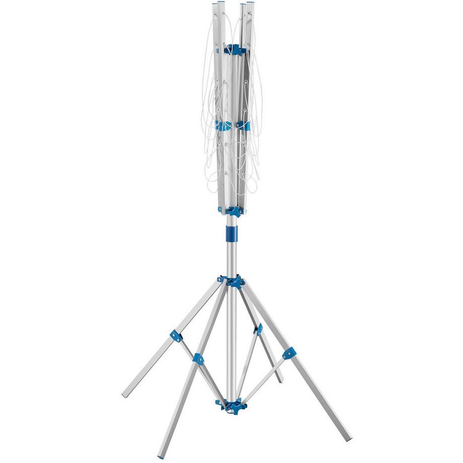 Tectake Stendibiancheria a torre portatile in alluminio  resistente alle intemperie  