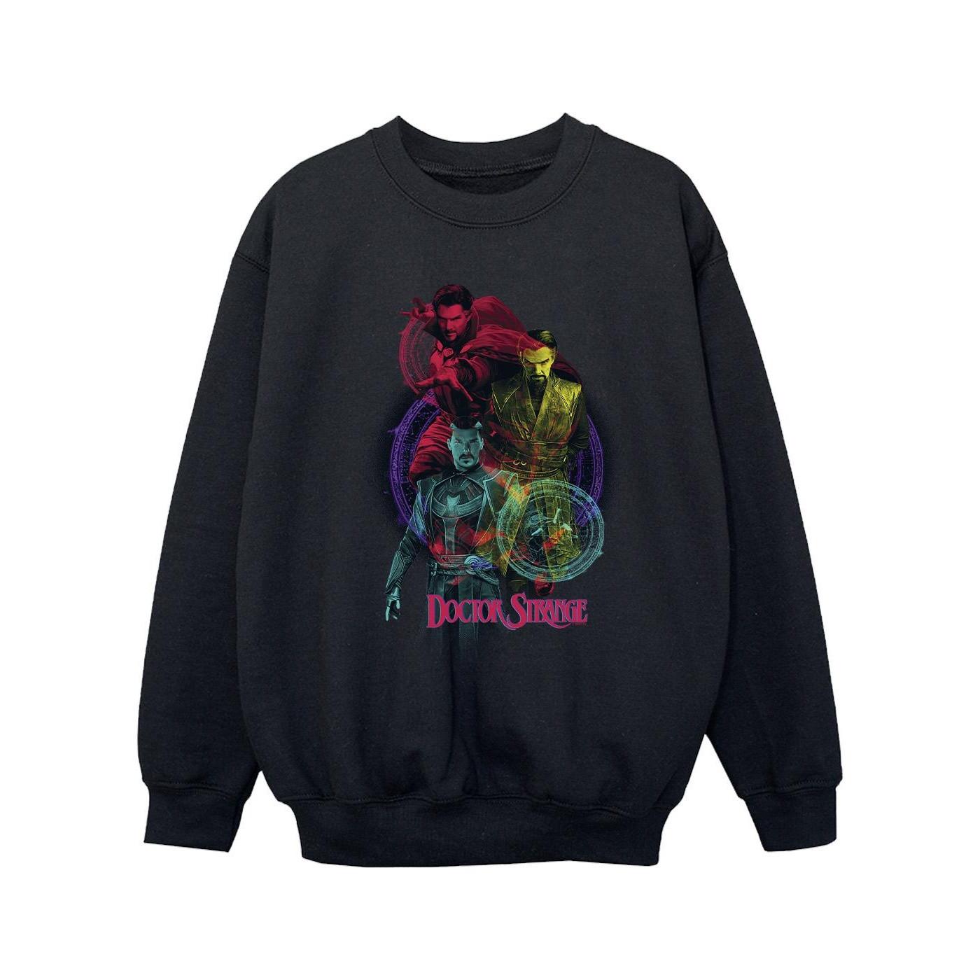 Image of Doctor Strange Rainbow Sweatshirt Mädchen Schwarz 104