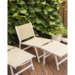 Beliani Chaise de jardin en Revêtement textile Moderne MARCEDDI  