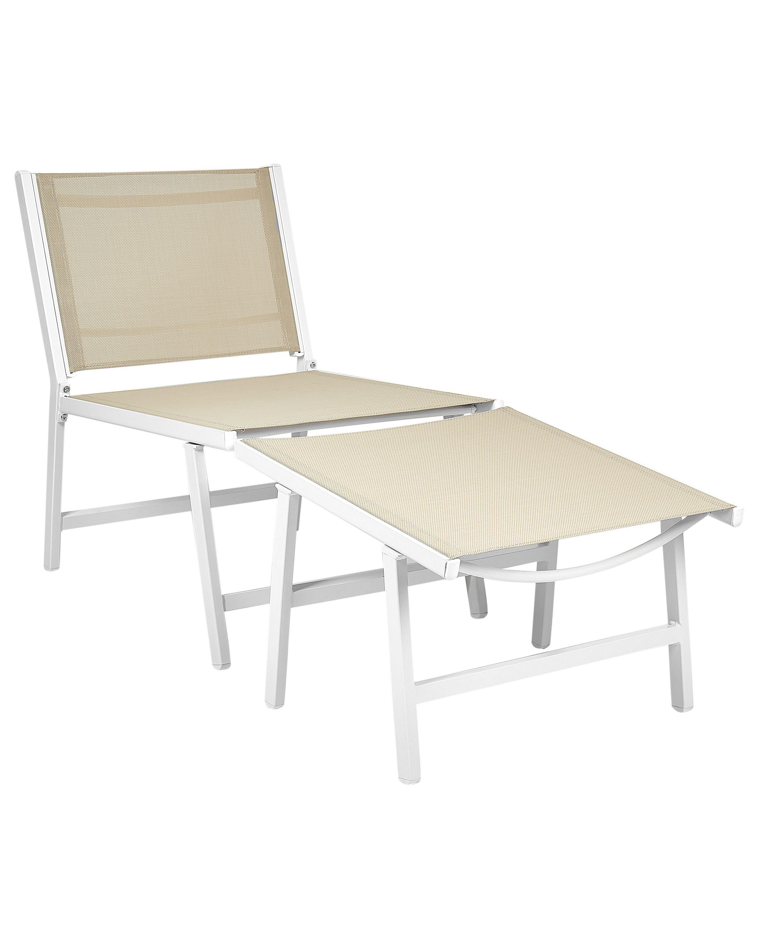 Beliani Chaise de jardin en Revêtement textile Moderne MARCEDDI  