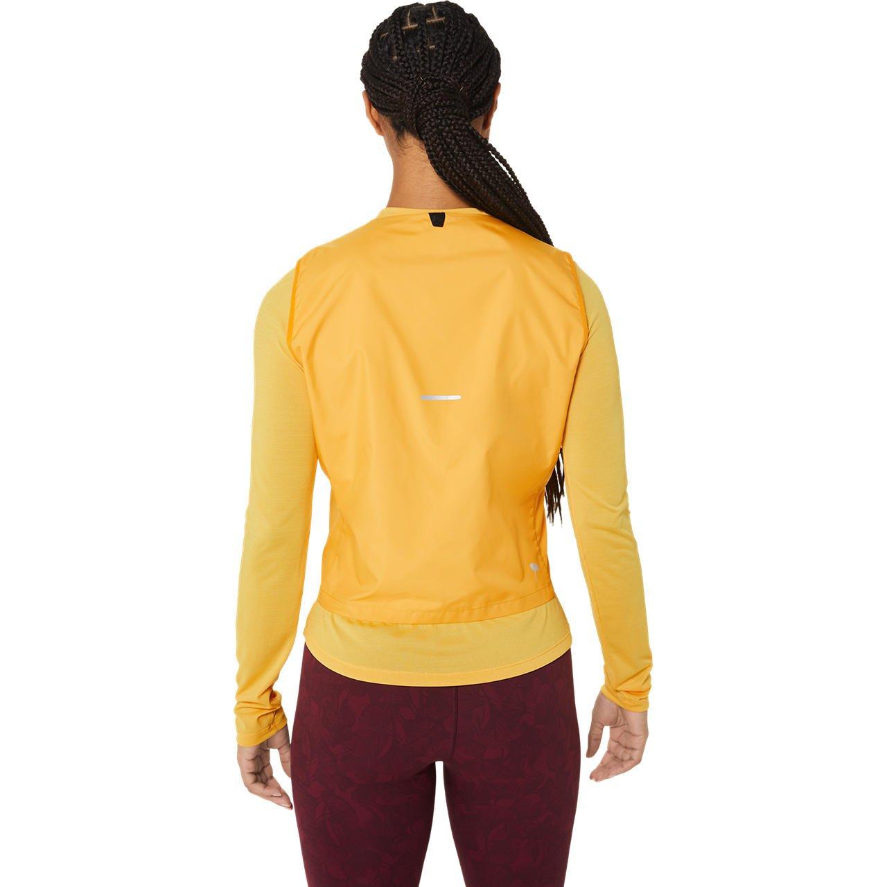 asics  Padded Run Vest  Tiger Yellow 