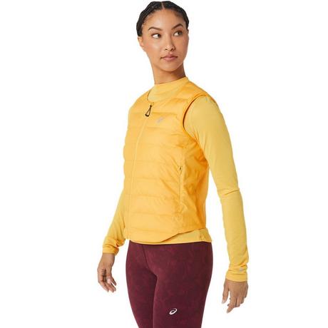 asics  Padded Run Vest  Tiger Yellow 