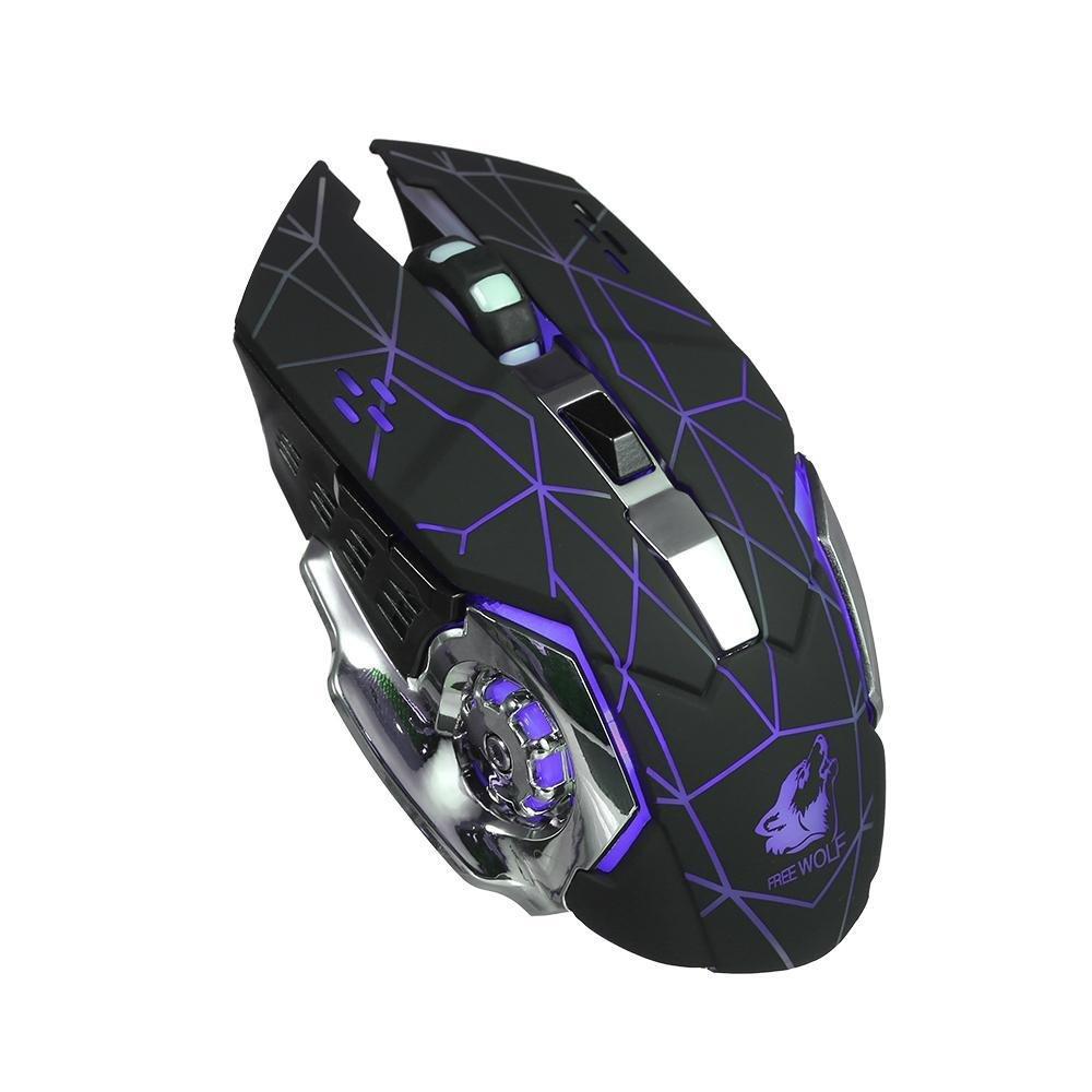 eStore  Souris de jeu sans fil, X8 - Rétroéclairée 