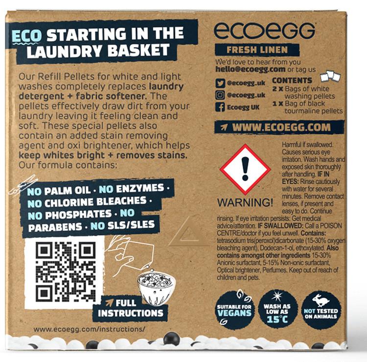 ecoegg Waschei Refill Fresh Linen für weisse Wäsche  
