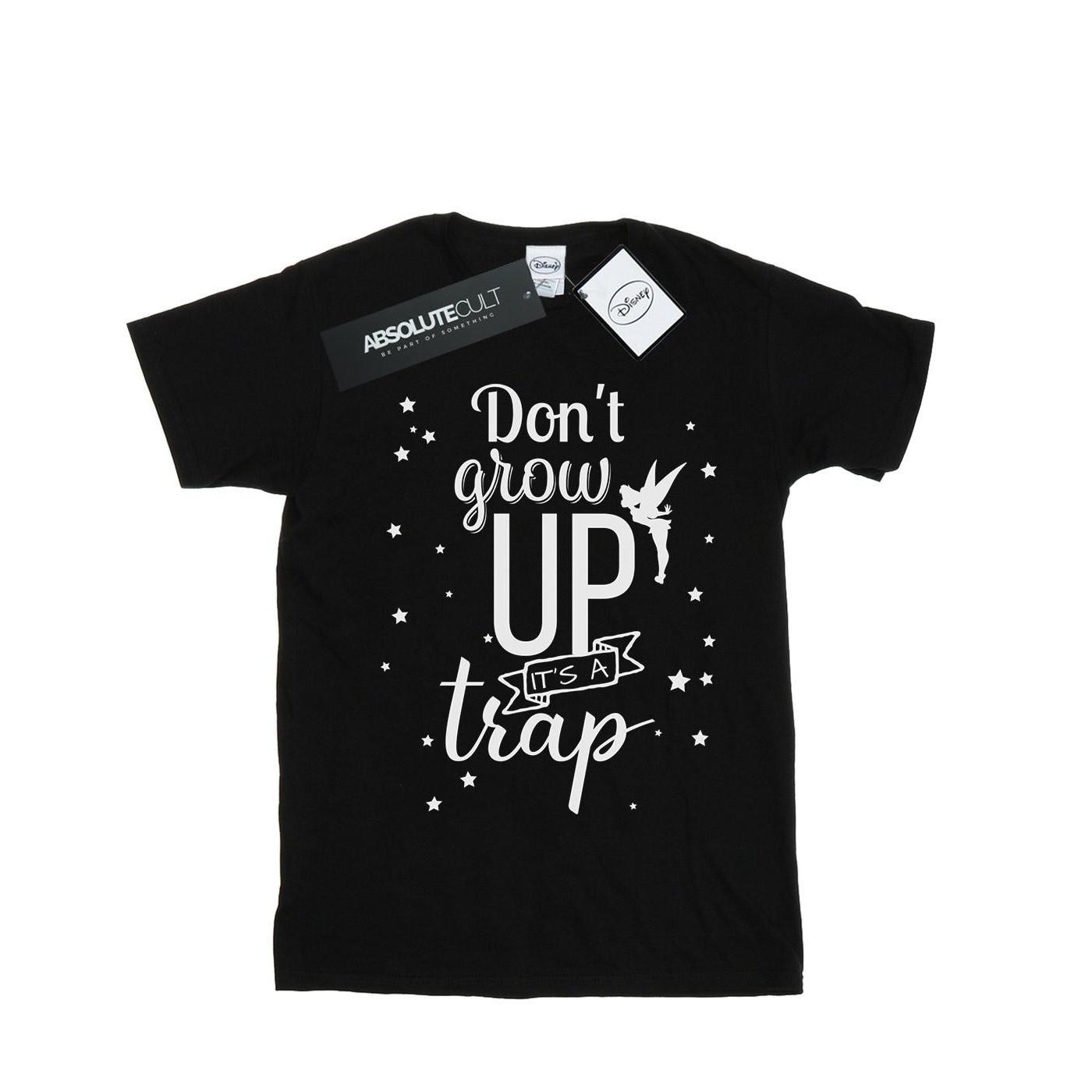 Image of Tinker Bell Don't Grow Up Tshirt Damen Schwarz S