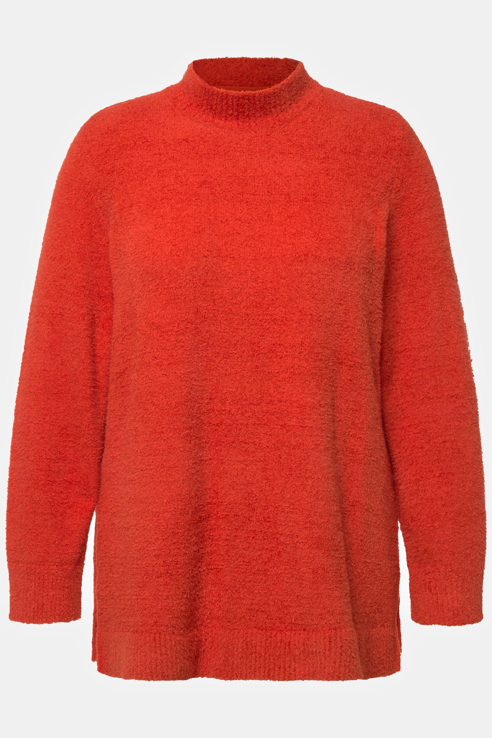 Ulla Popken  Pullover morbido con collo alto e maniche lunghe 