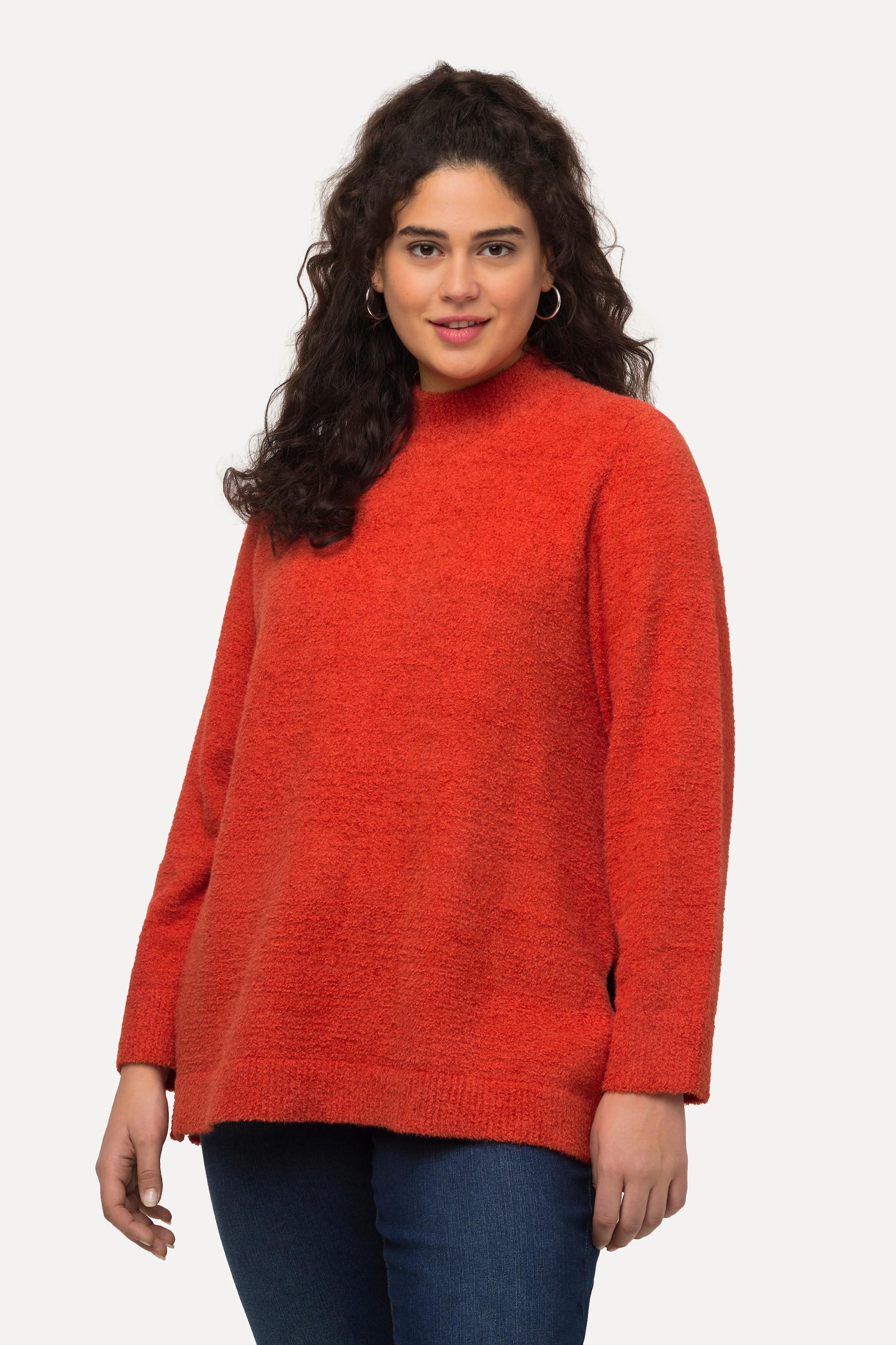 Ulla Popken  Pullover morbido con collo alto e maniche lunghe 