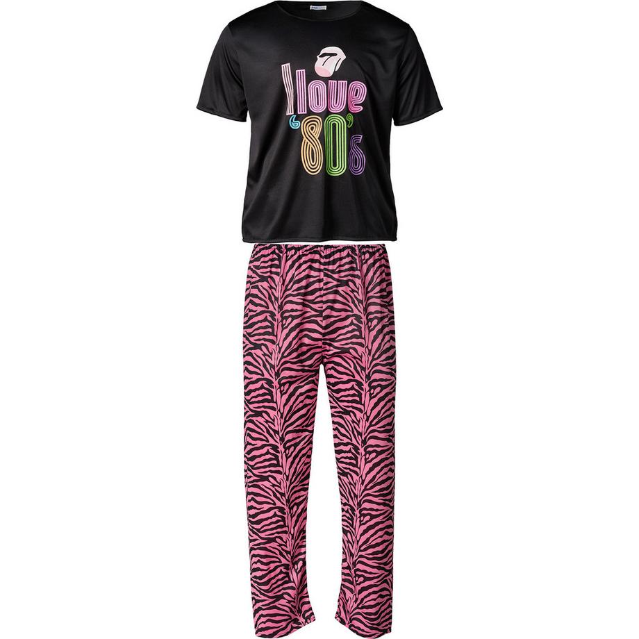 Tectake  Costume da uomo Jogger I love 80´s 
