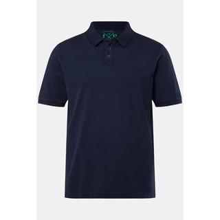 JP1880  Polo à manches courtes en maille piquée, style vintage bleu marine 