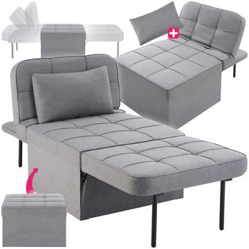 Fauteuil de repos 4-en-1 réglable en hauteur en 6 positions