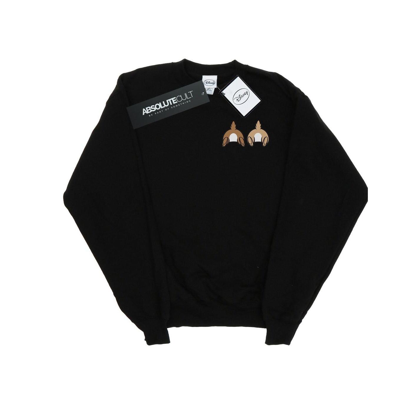 Image of Chip N Dale Backside Breast Print Sweatshirt Unisex Schwarz 116