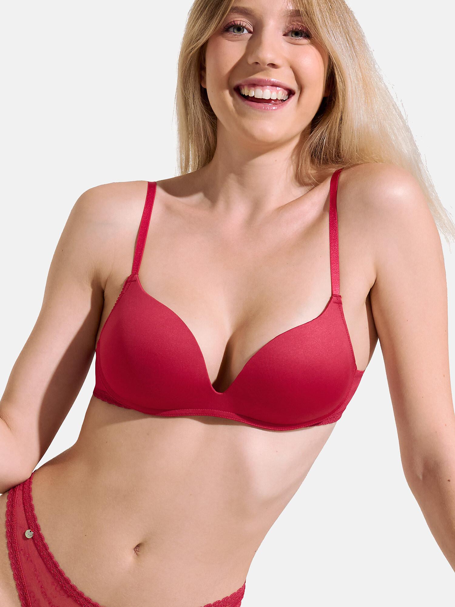 Image of Push-up-bh Ohne Bügel Honey Damen Rot Bunt C/75