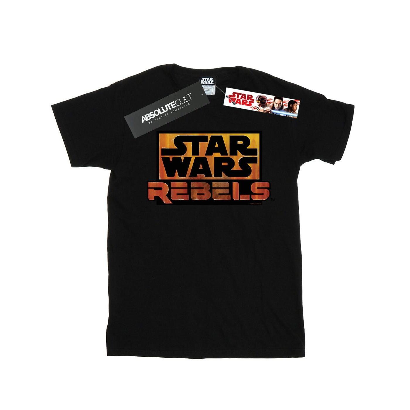 Image of Rebels Logo Tshirt Mädchen Schwarz 152-158