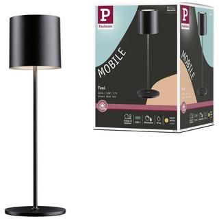 Paulmann Tuni Akku-Tischlampe 2.8 W Warmweiß Schwarz (matt)  