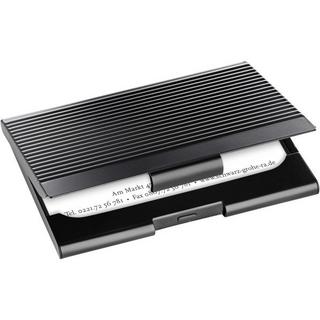 Sigel SIGEL Visitenkarten-Etui matt VZ134 Metall, 20 ST. Black  