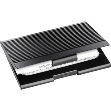 SIGEL Visitenkarten-Etui matt VZ134 Metall, 20 ST. Black
