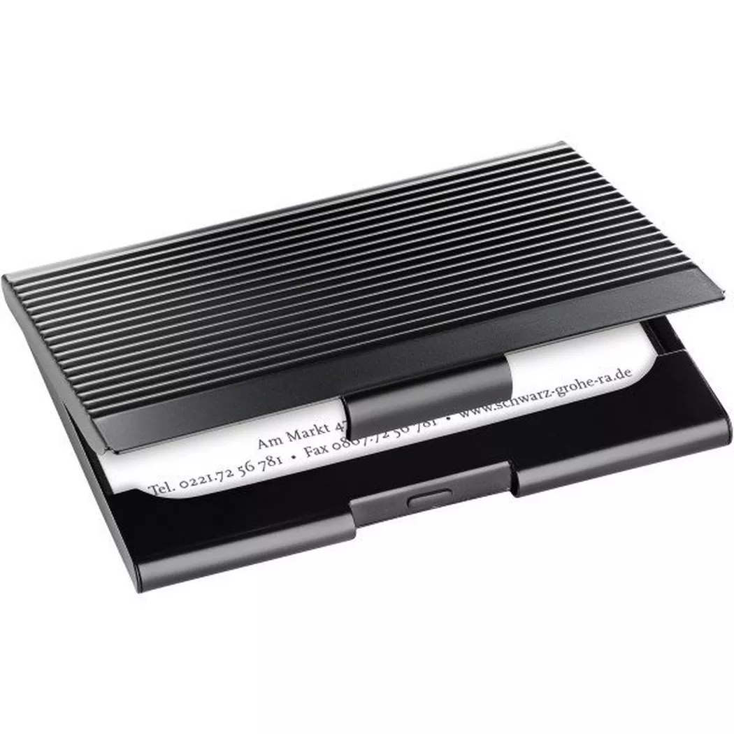 SIGEL VZ134 Business card case - for up to 20 business cards - black -