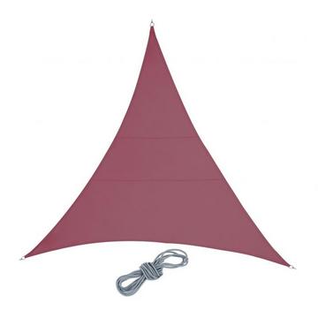 Voile d'ombrage polyester triangulaire bordeaux