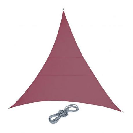 B2X Voile d'ombrage polyester triangulaire bordeaux  