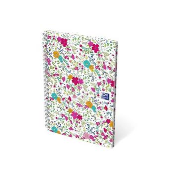 OXFORD Spiralbuch ForMe Floral A5 400094953 liniert 7mm, 90g 60 Blatt