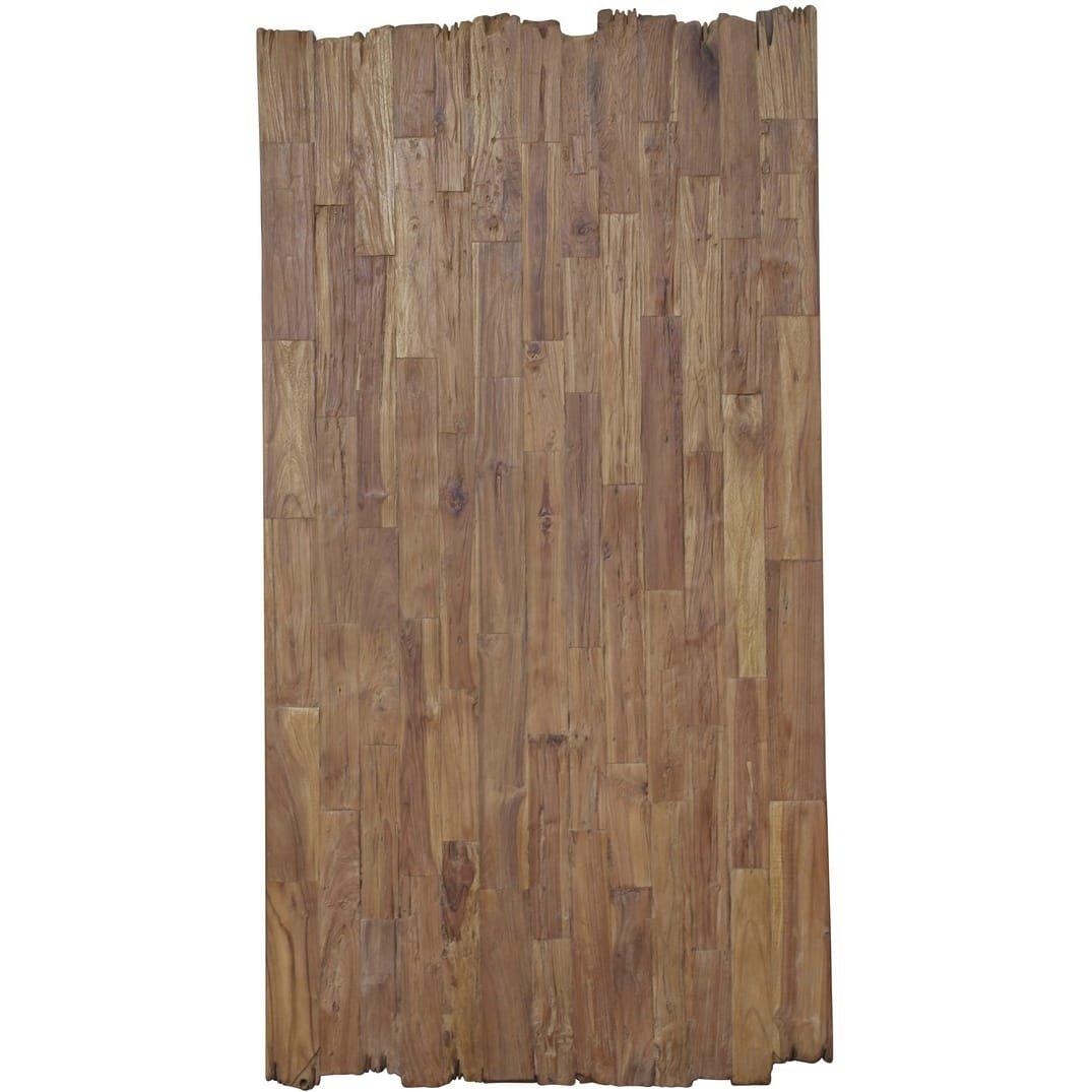 mutoni Tavolo 200x100 cm - teak naturale riciclato - metallo nero antico  