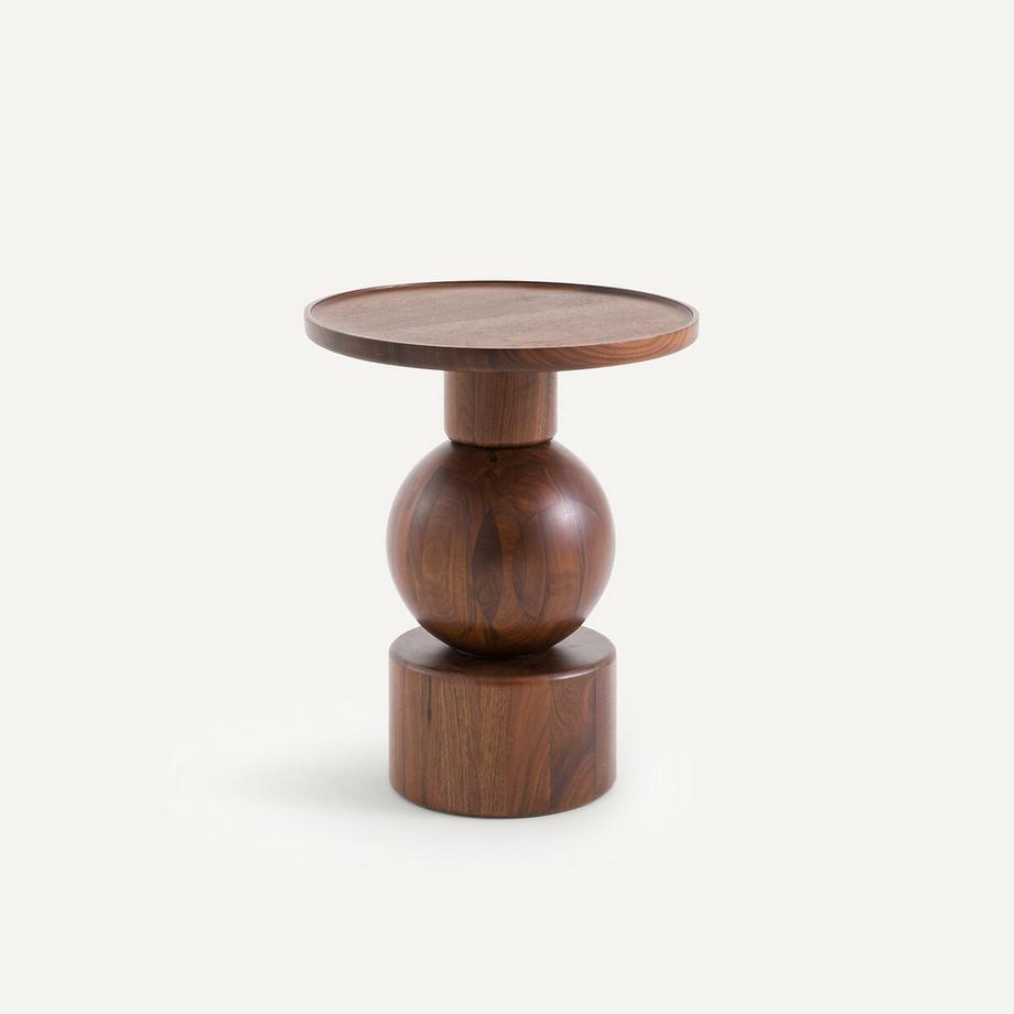 Bout de canapé noyer massif