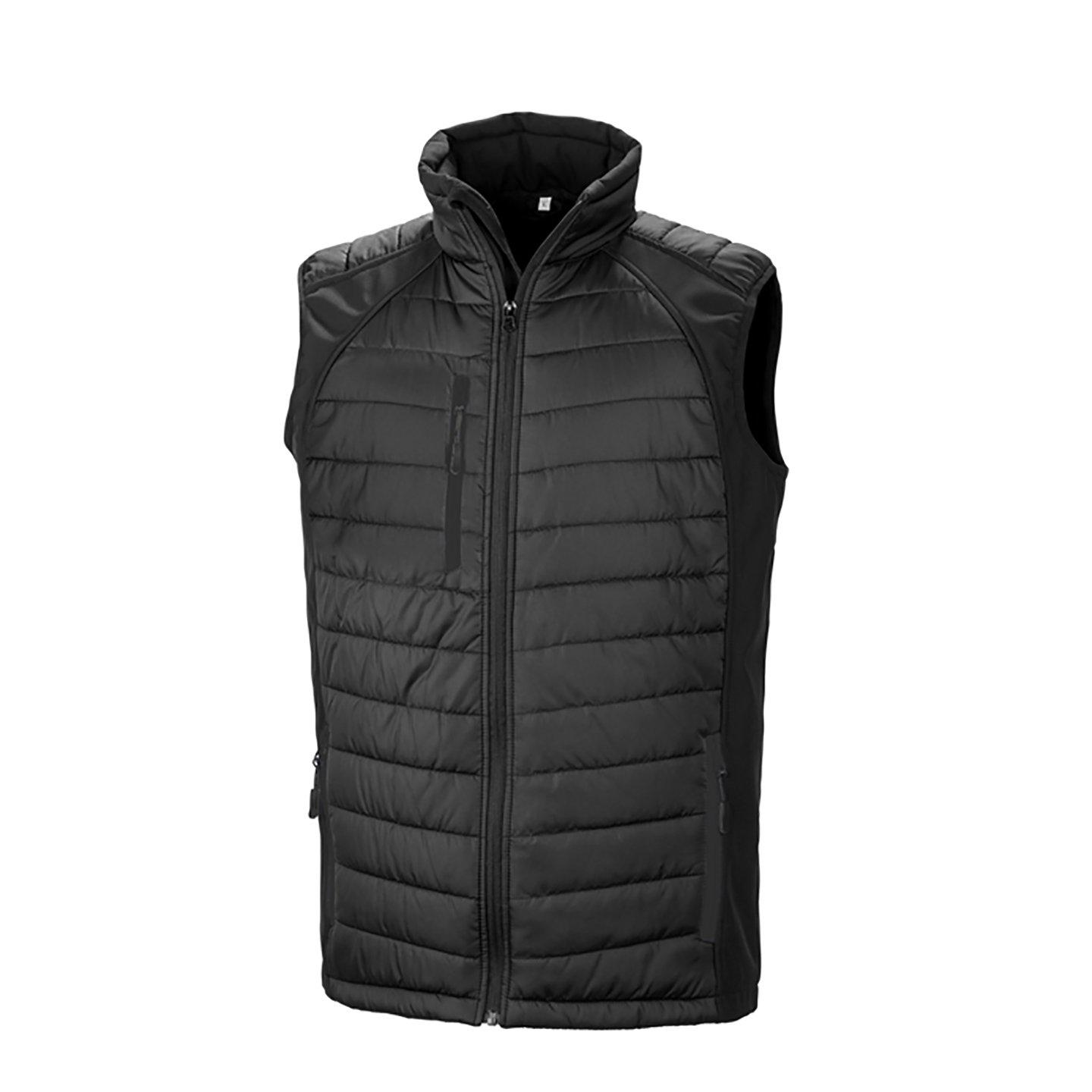 Result  Compass noir rembourré Soft Shell Gilet 