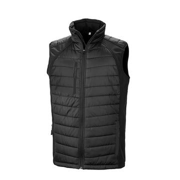 Compass noir rembourré Soft Shell Gilet