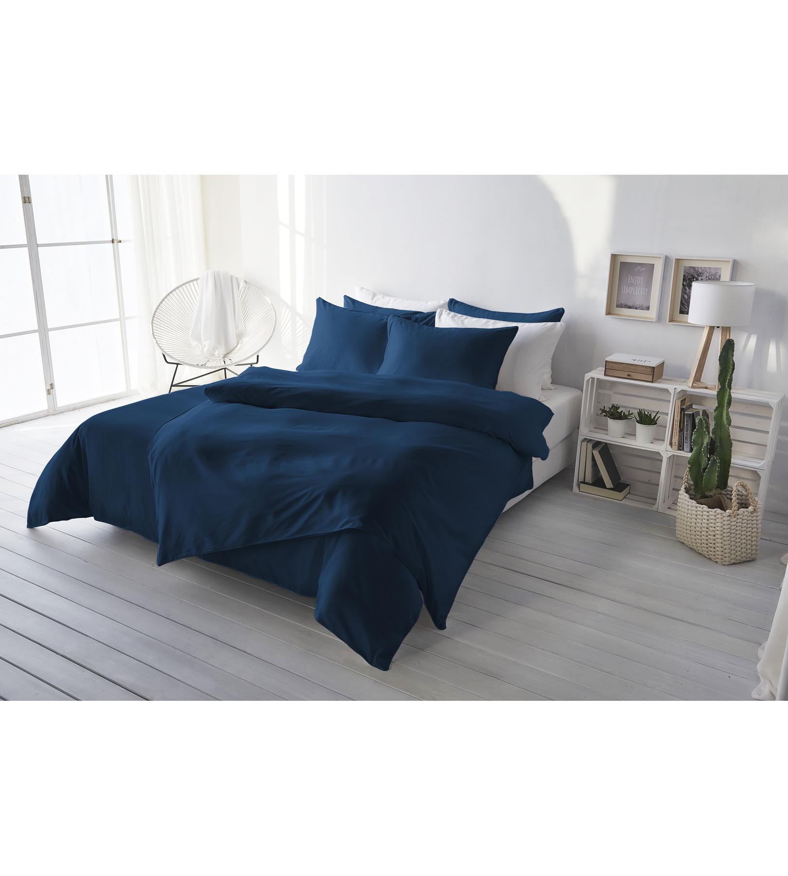 Living Home Uni Satin Taie de duvet  