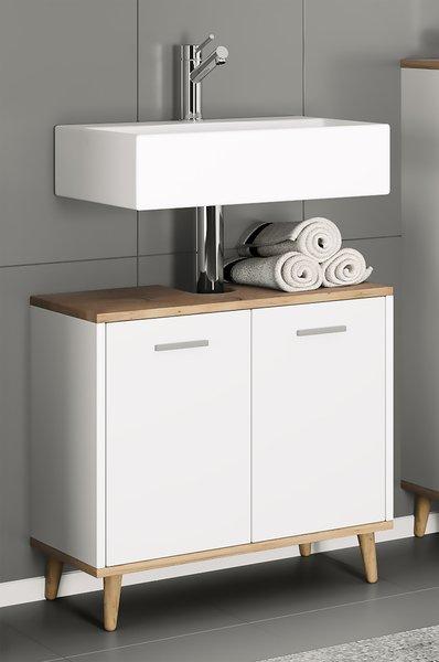 VCM Badmöbel Badunterschrank Waschbeckenunterschrank Badezimmer Schublade Landos  